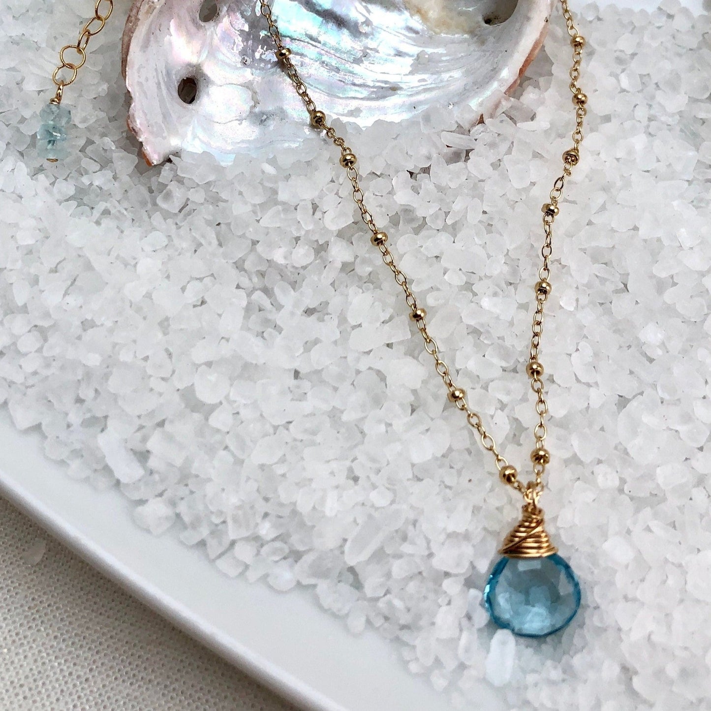 Blue Topaz Necklace