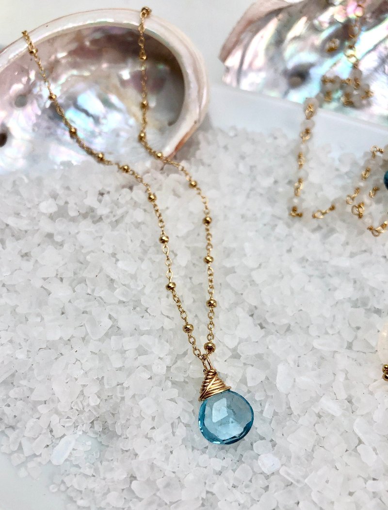 Blue Topaz Necklace
