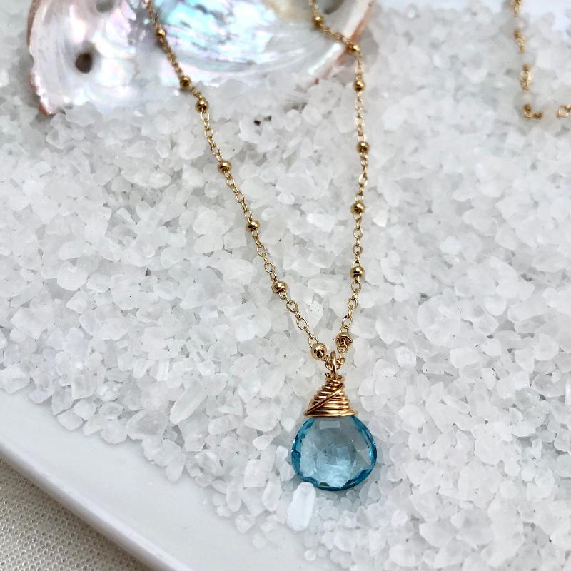 Blue Topaz Necklace