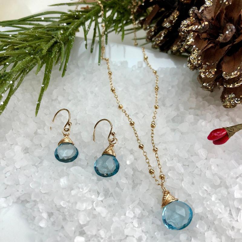 Blue Topaz Necklace