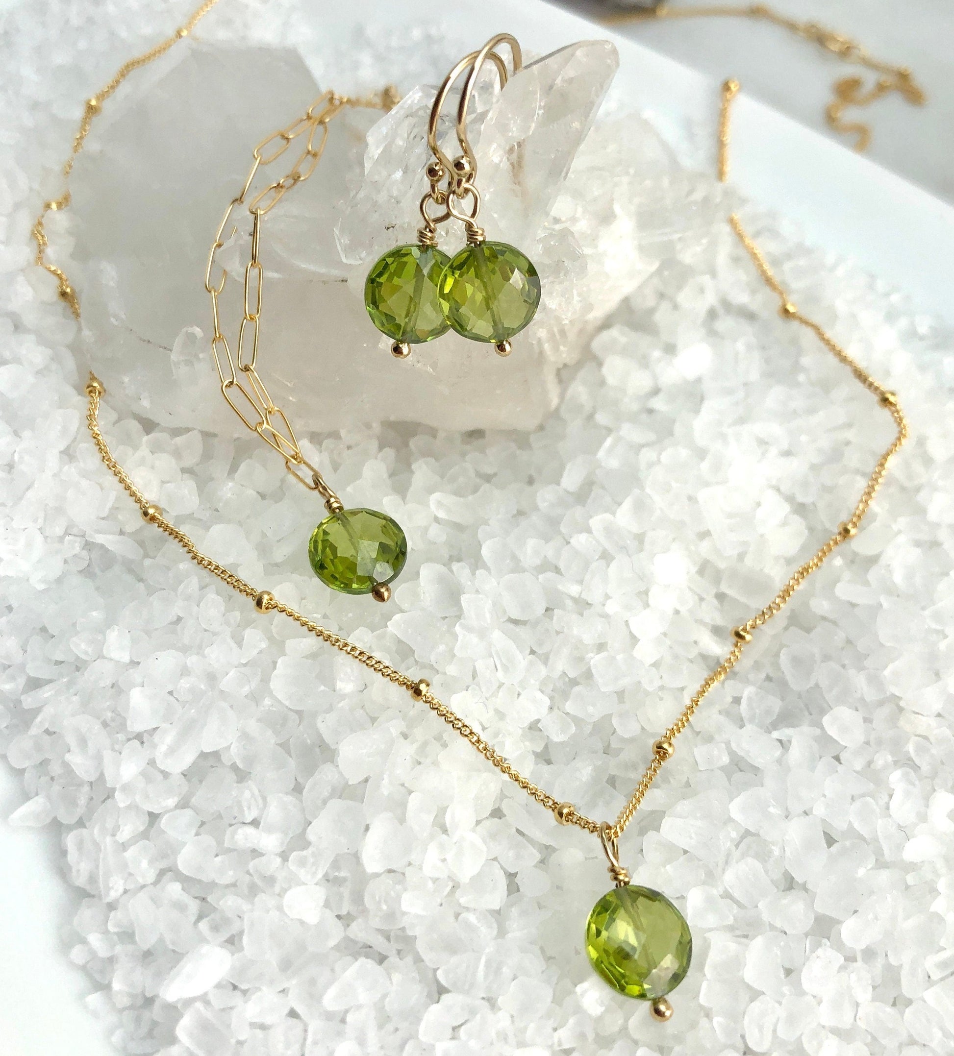 Peridot Gift Set, August Birthstone