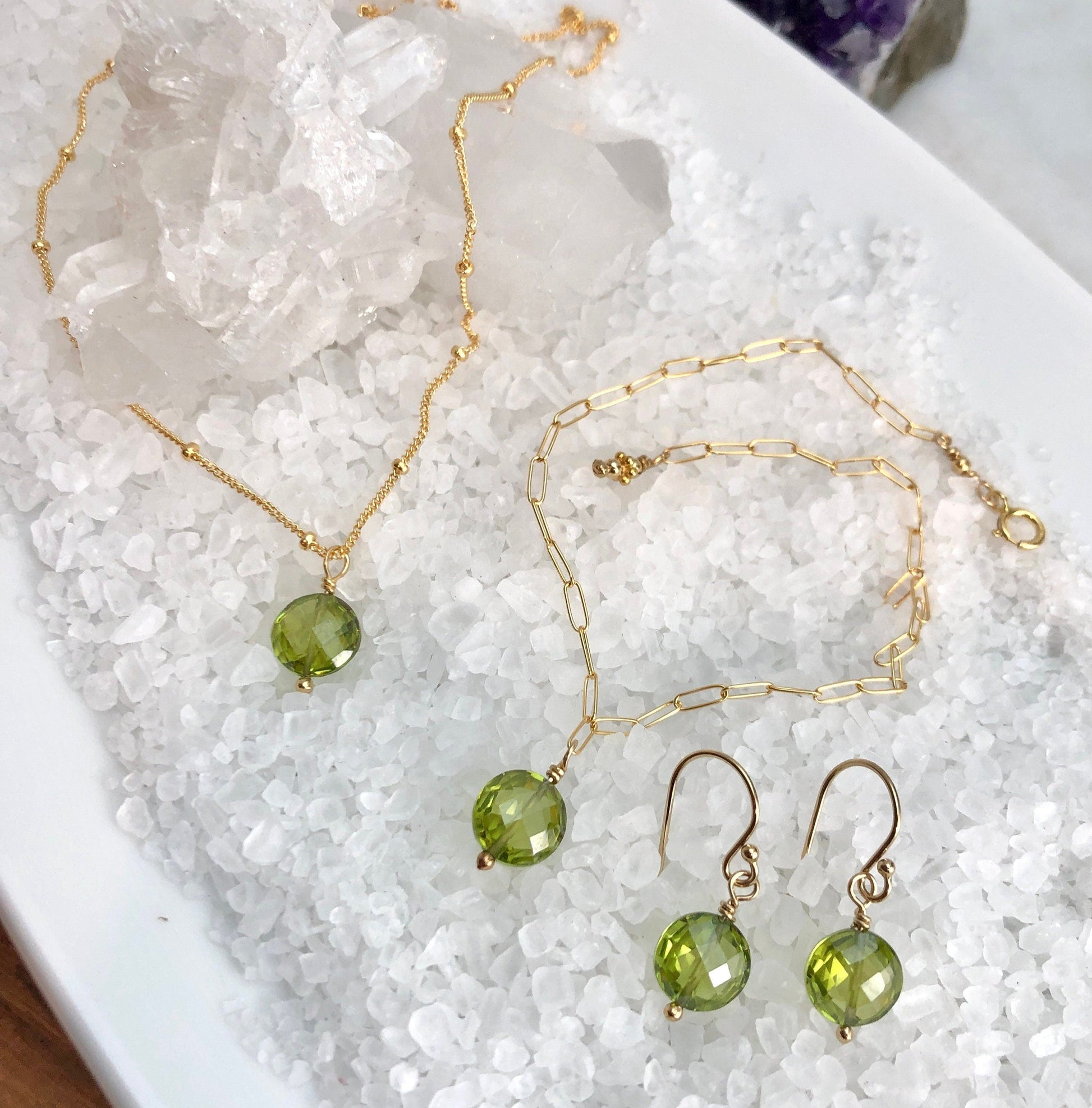Peridot Gift Set, August Birthstone