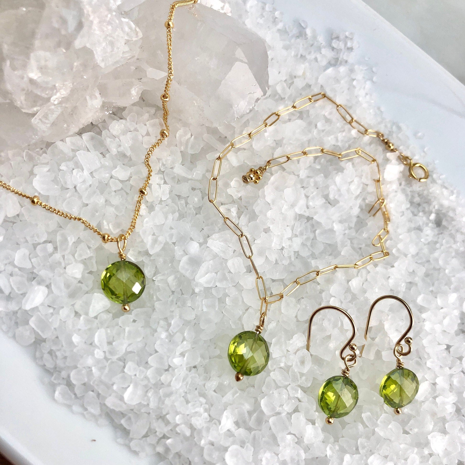 Peridot Gift Set, August Birthstone