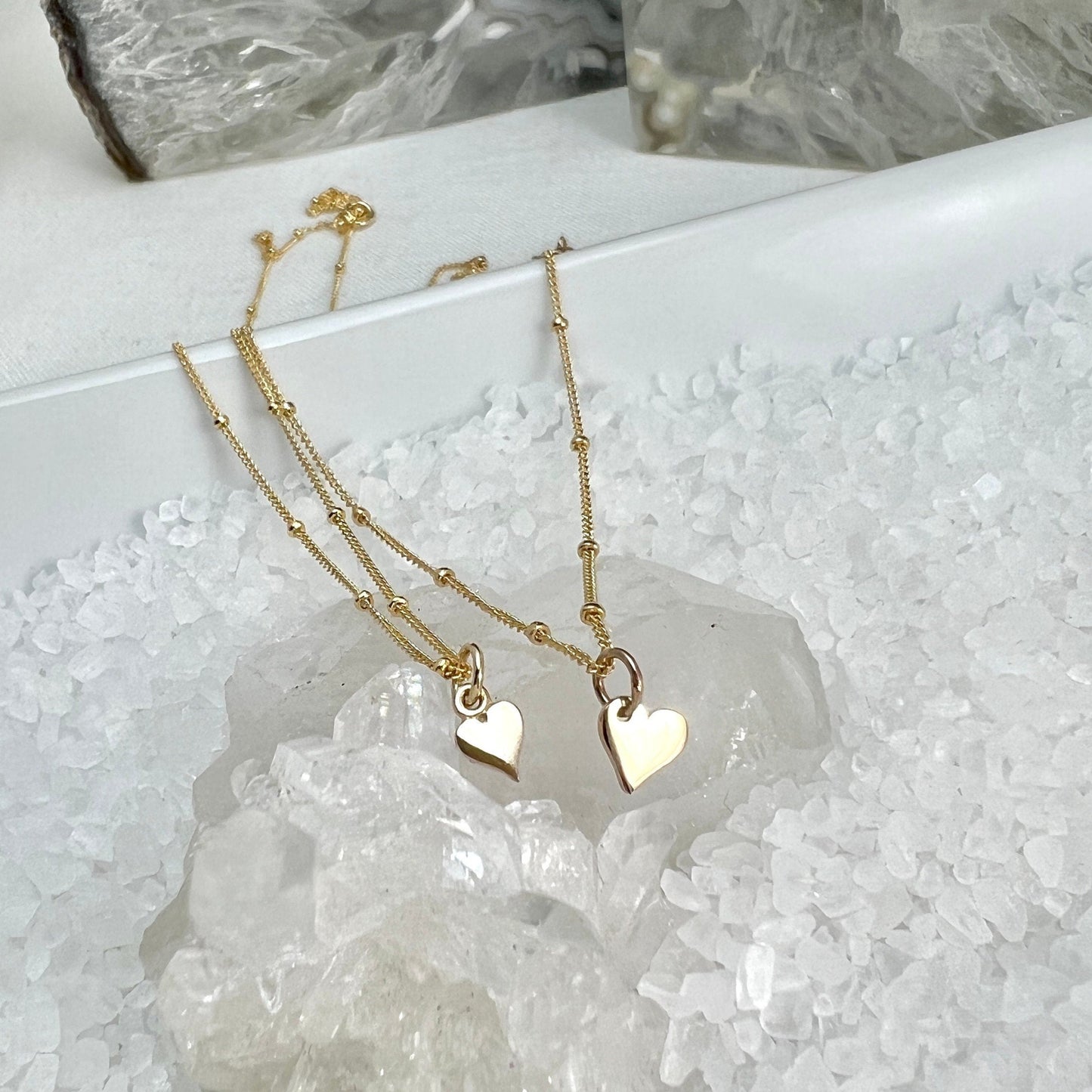 Bronze Heart Charm Necklace