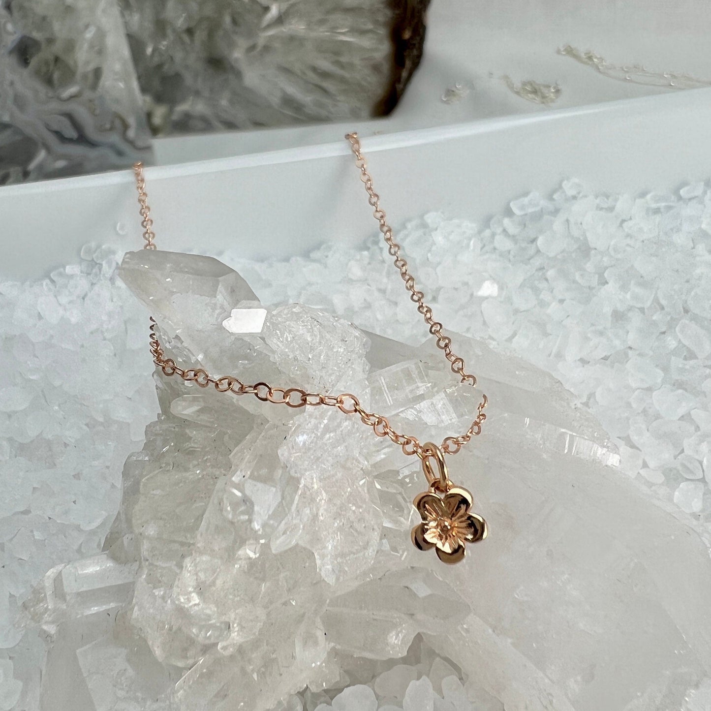 Cherry Blossom Charm Necklace