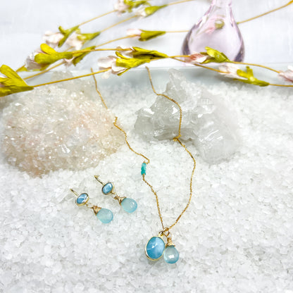 Larimar Gemstone Necklace