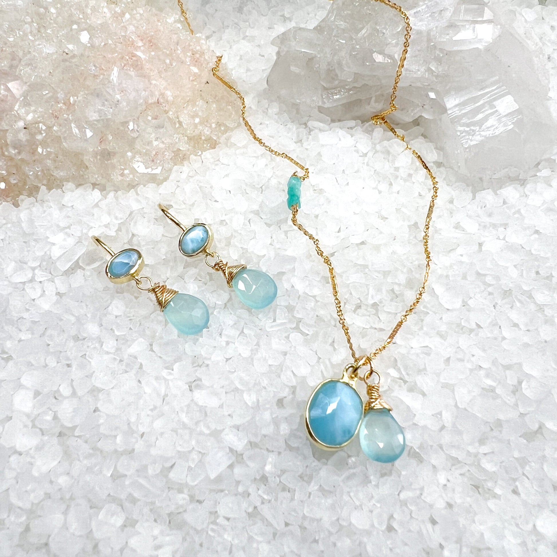 Larimar Gemstone Necklace