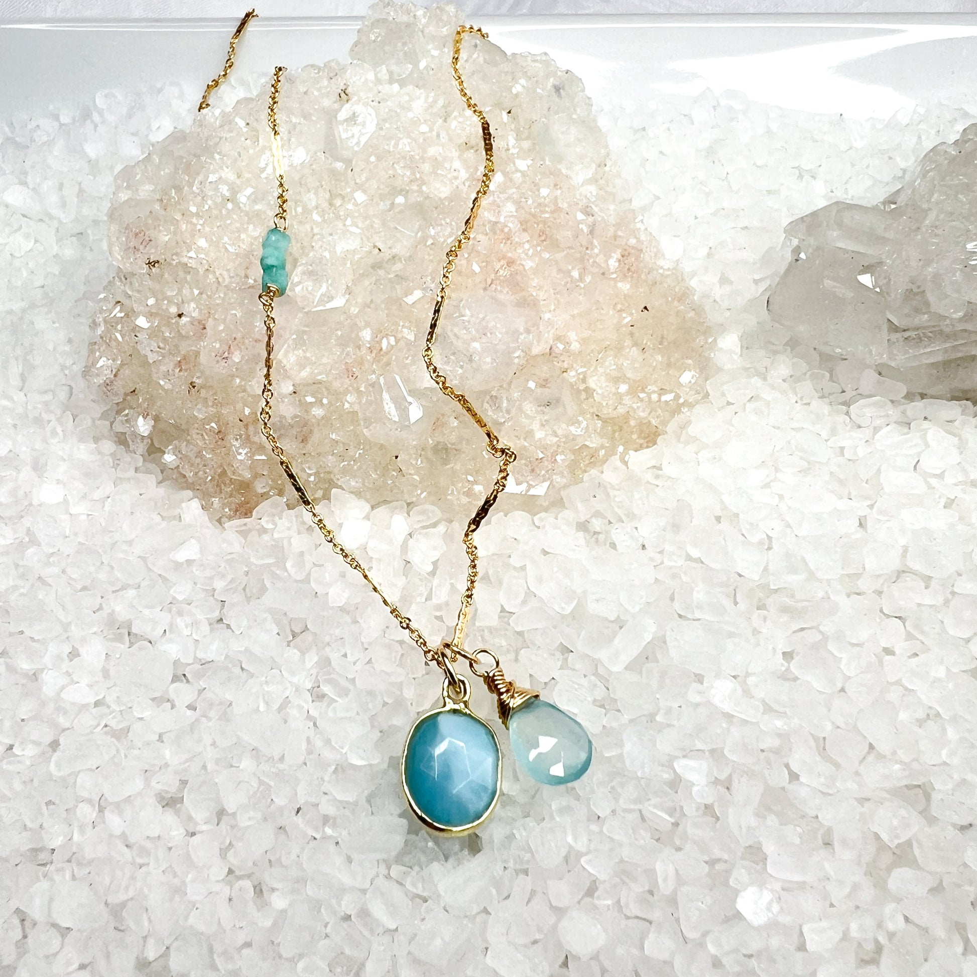 Larimar Gemstone Necklace