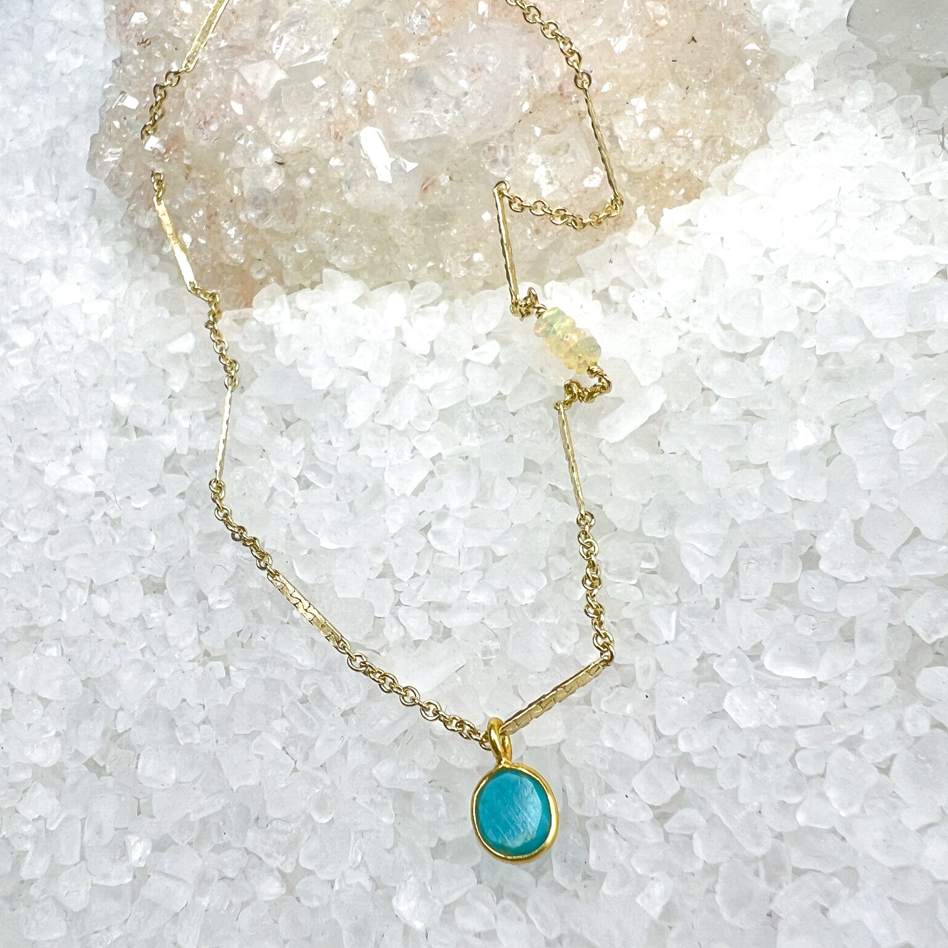 Turquoise & opal Gemstone Necklaces