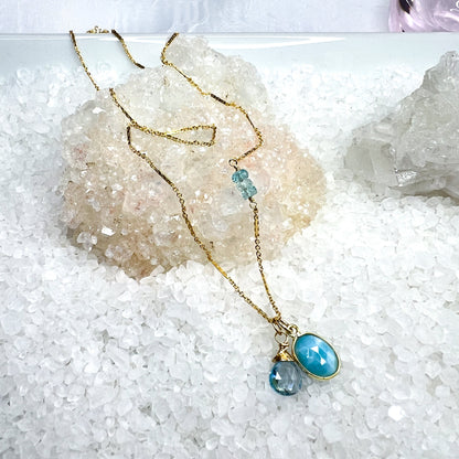 Larimar Gemstone Necklace