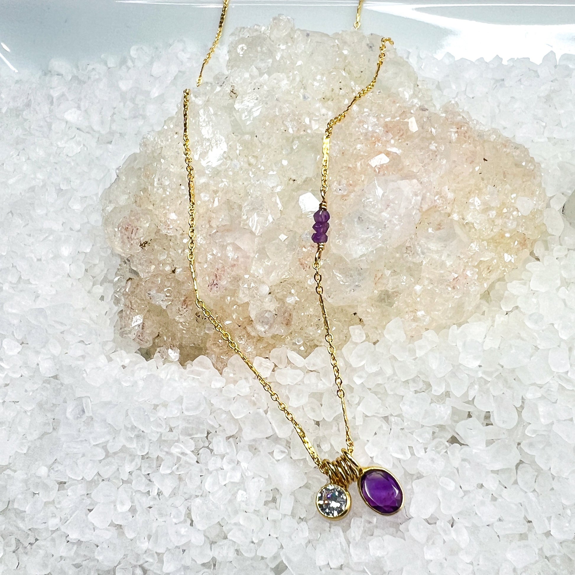 Amethyst Gemstone Necklace