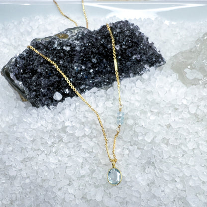 Aquamarine Gemstone Necklace