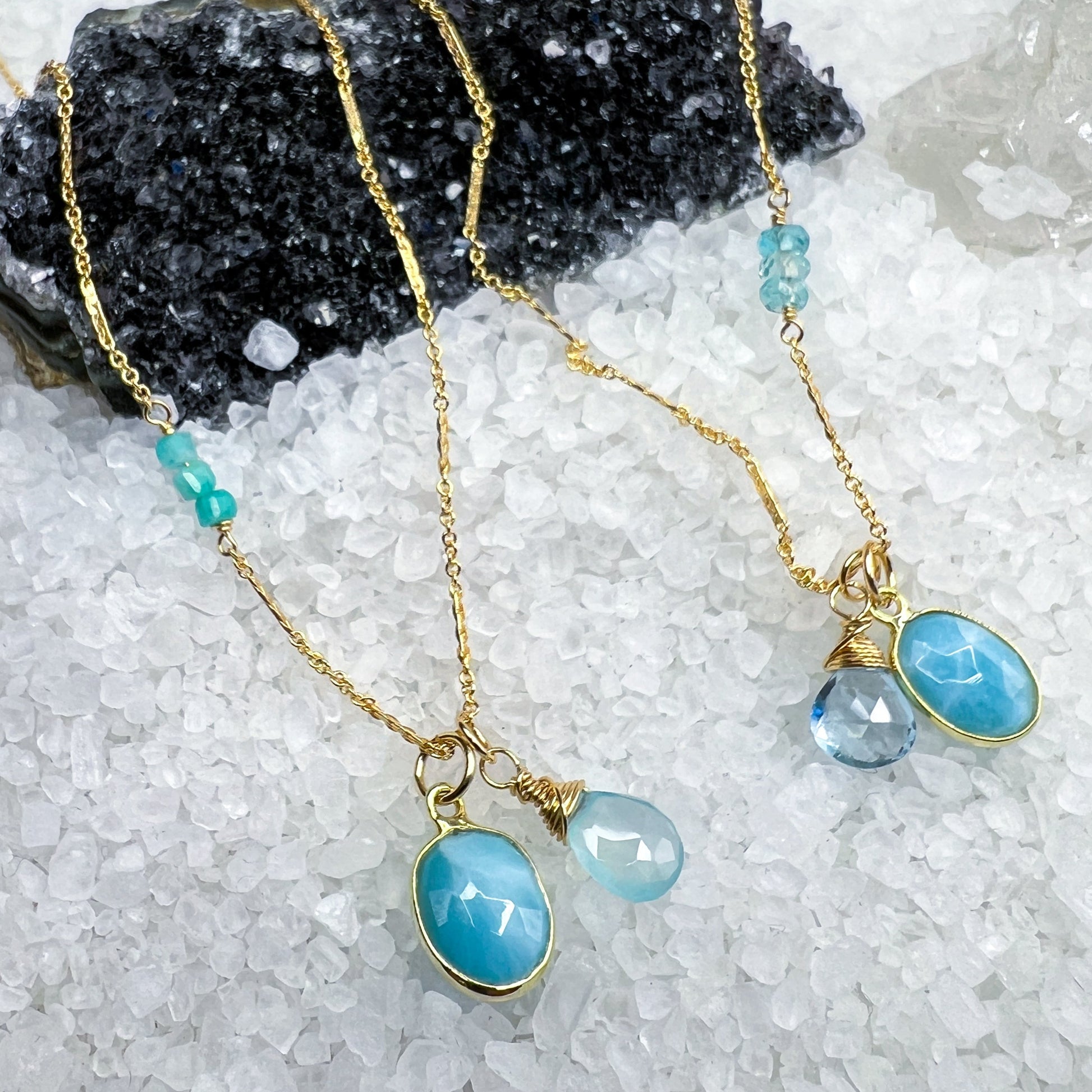 Larimar Gemstone Necklace