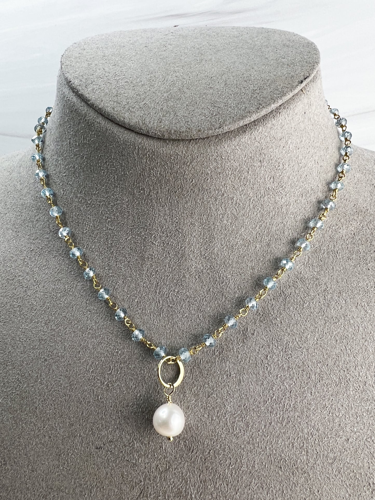 Blue Topaz Necklace