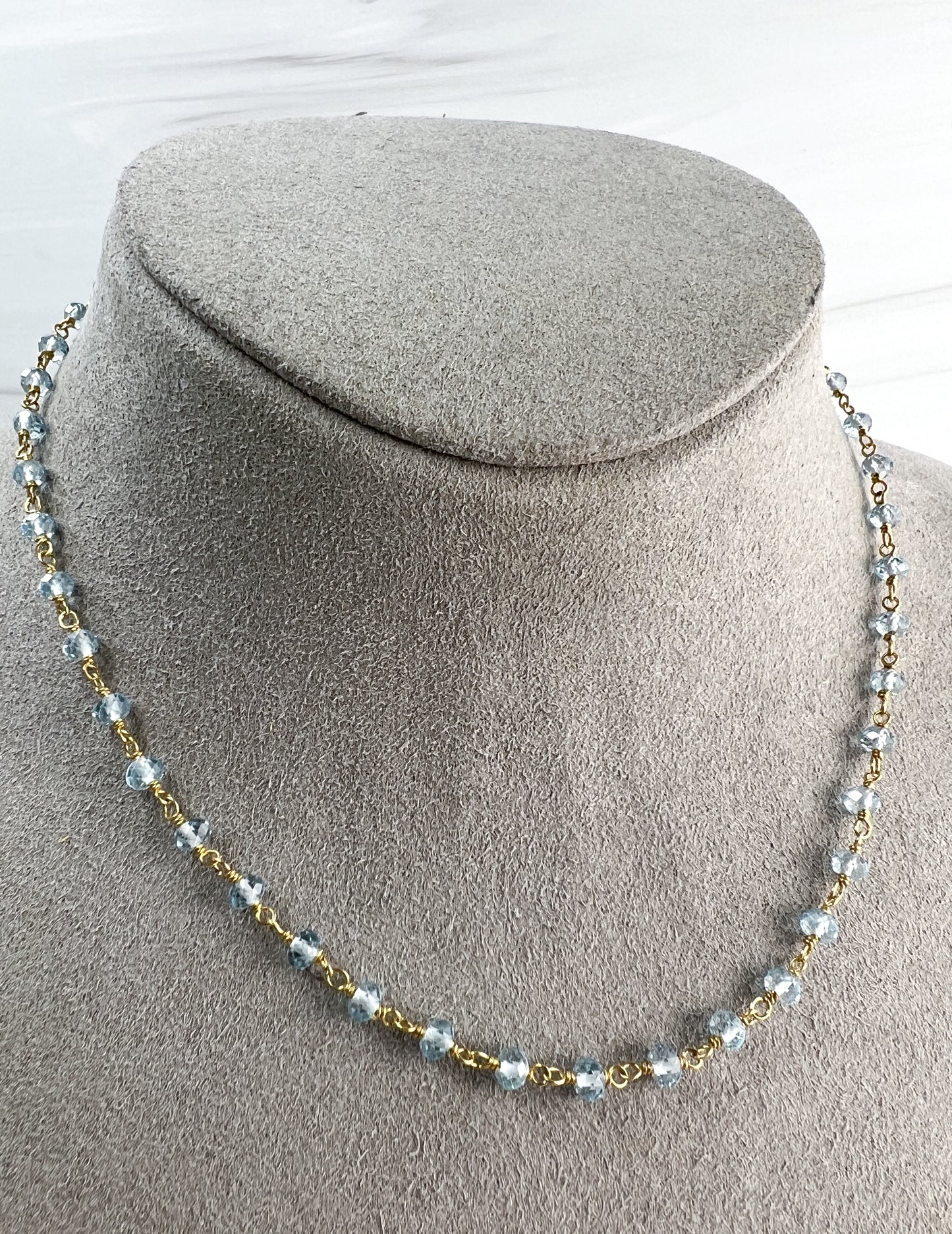 Blue Topaz Necklace