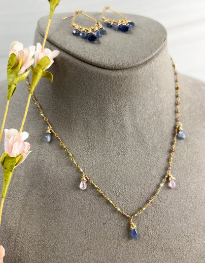 Sapphire Dangle Necklace