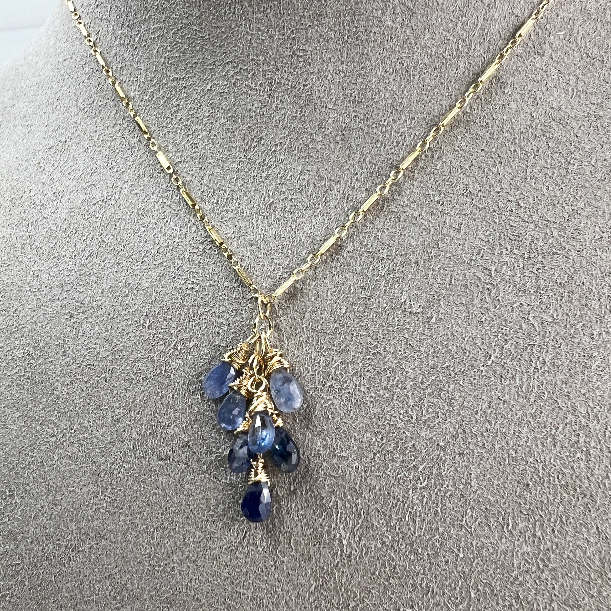 Sapphire Waterfall Necklace