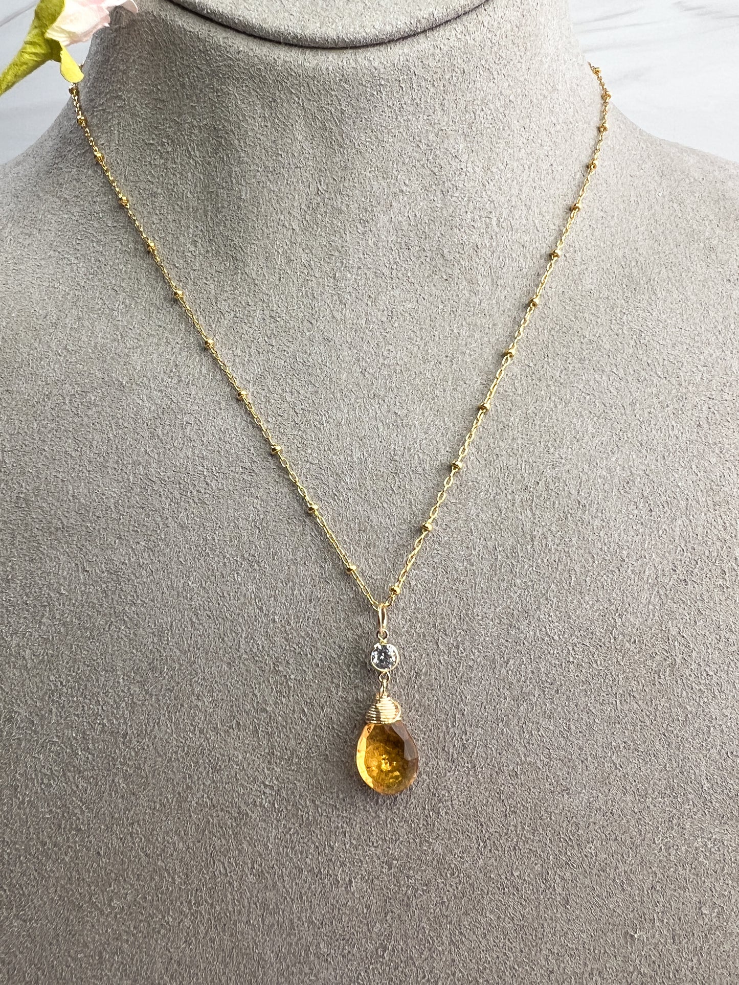 Imperial Topaz Necklace