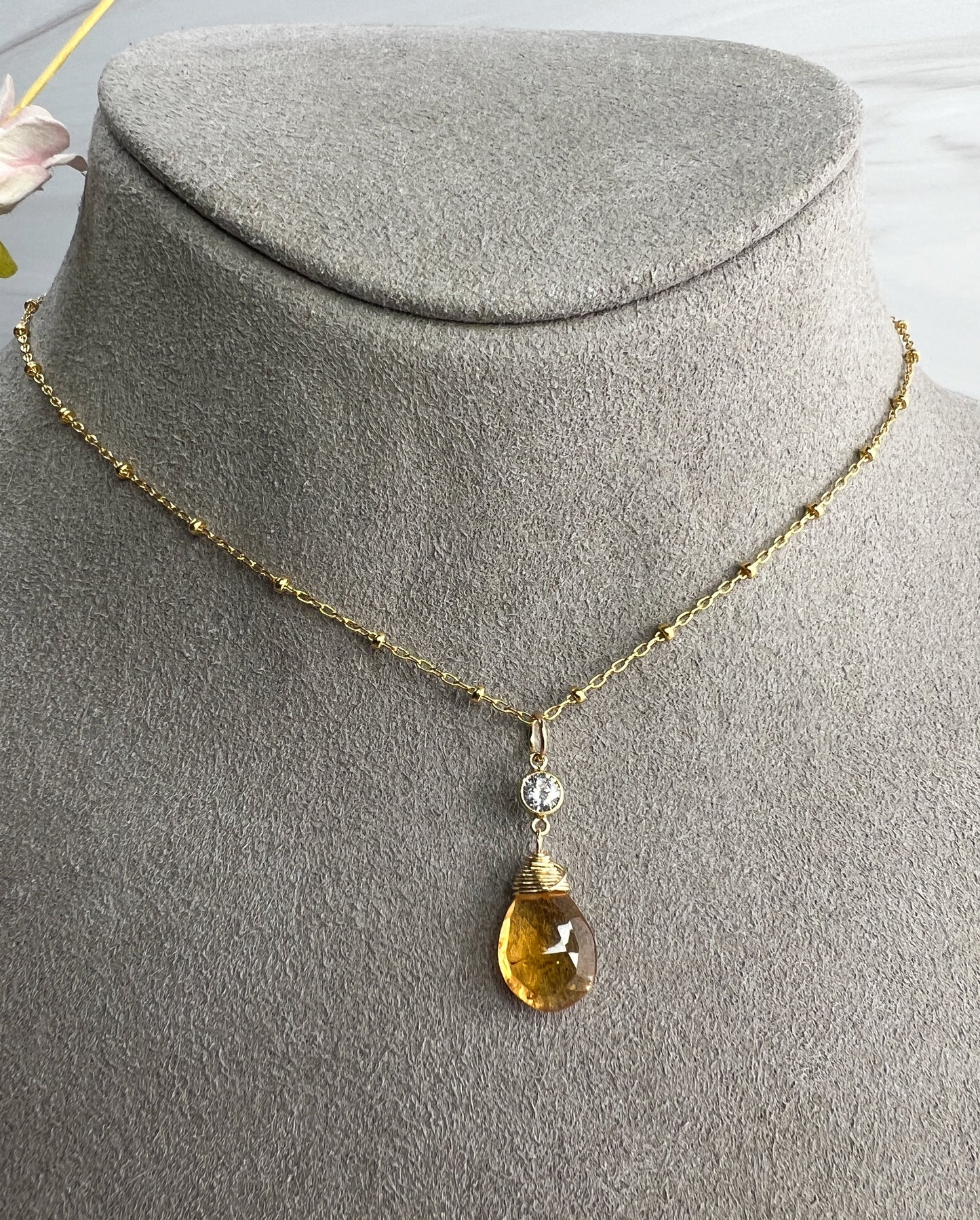 Imperial Topaz Necklace