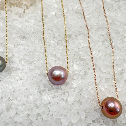 Edison Pearl floater necklace