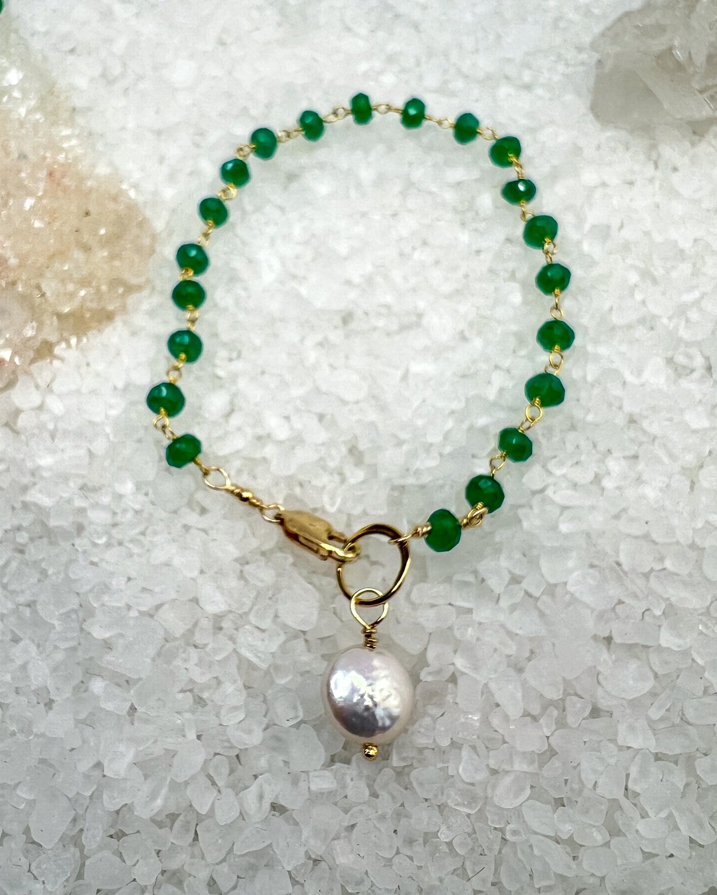 Green Onyx necklace & bracelet