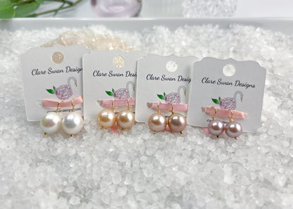 Pearl Hoop Earrings 