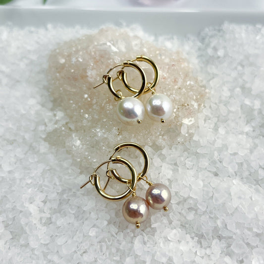 Pearl Hoops