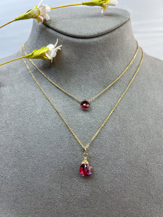 rubillite tourmaline necklace