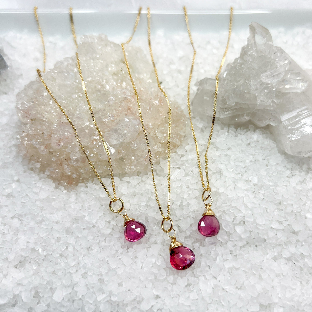 Rubellite Tourmaline Necklace