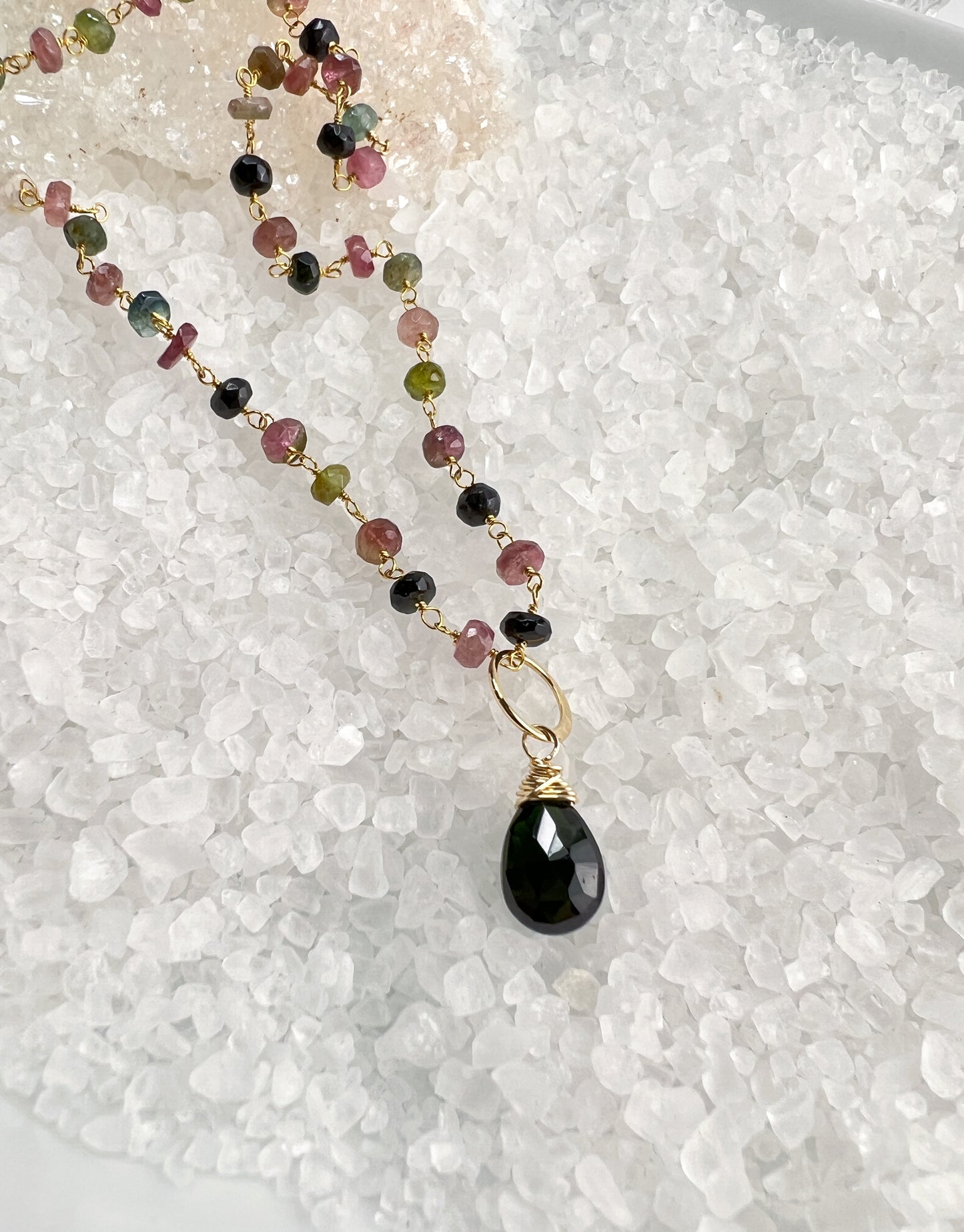 Watermelon Tourmaline Necklace