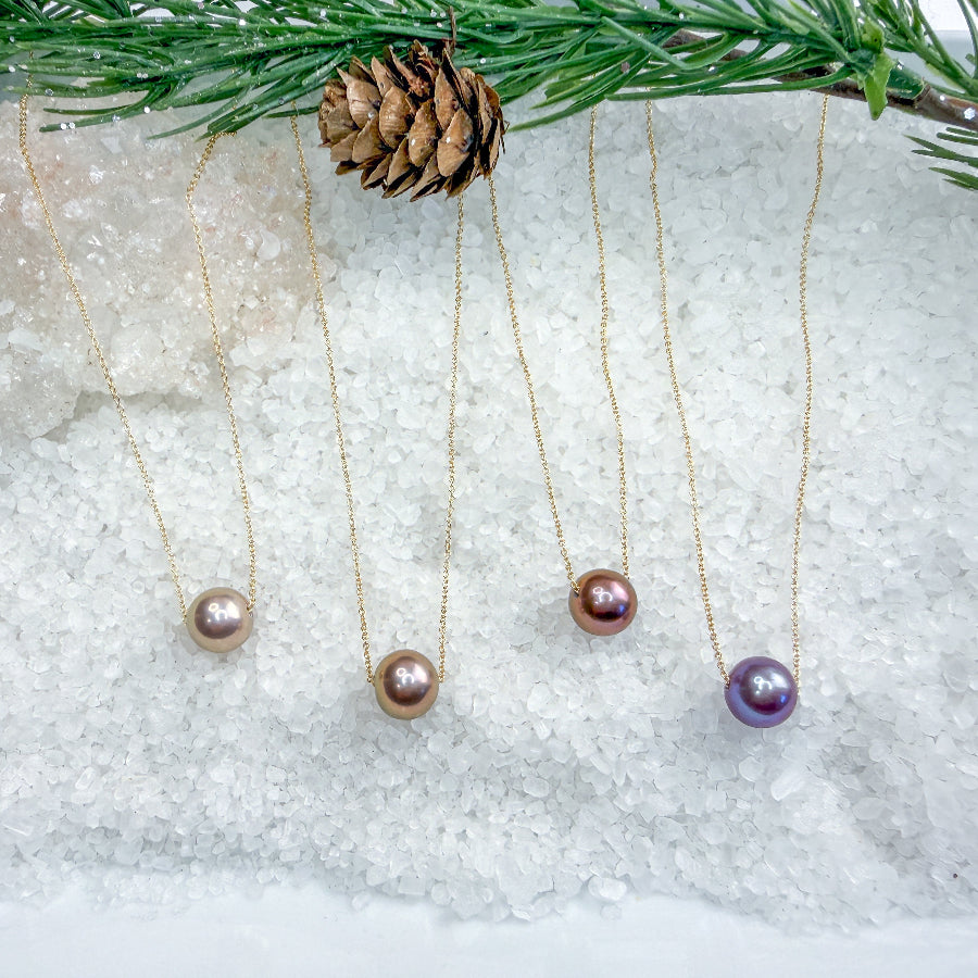 Floating Edison Pearl Necklaces