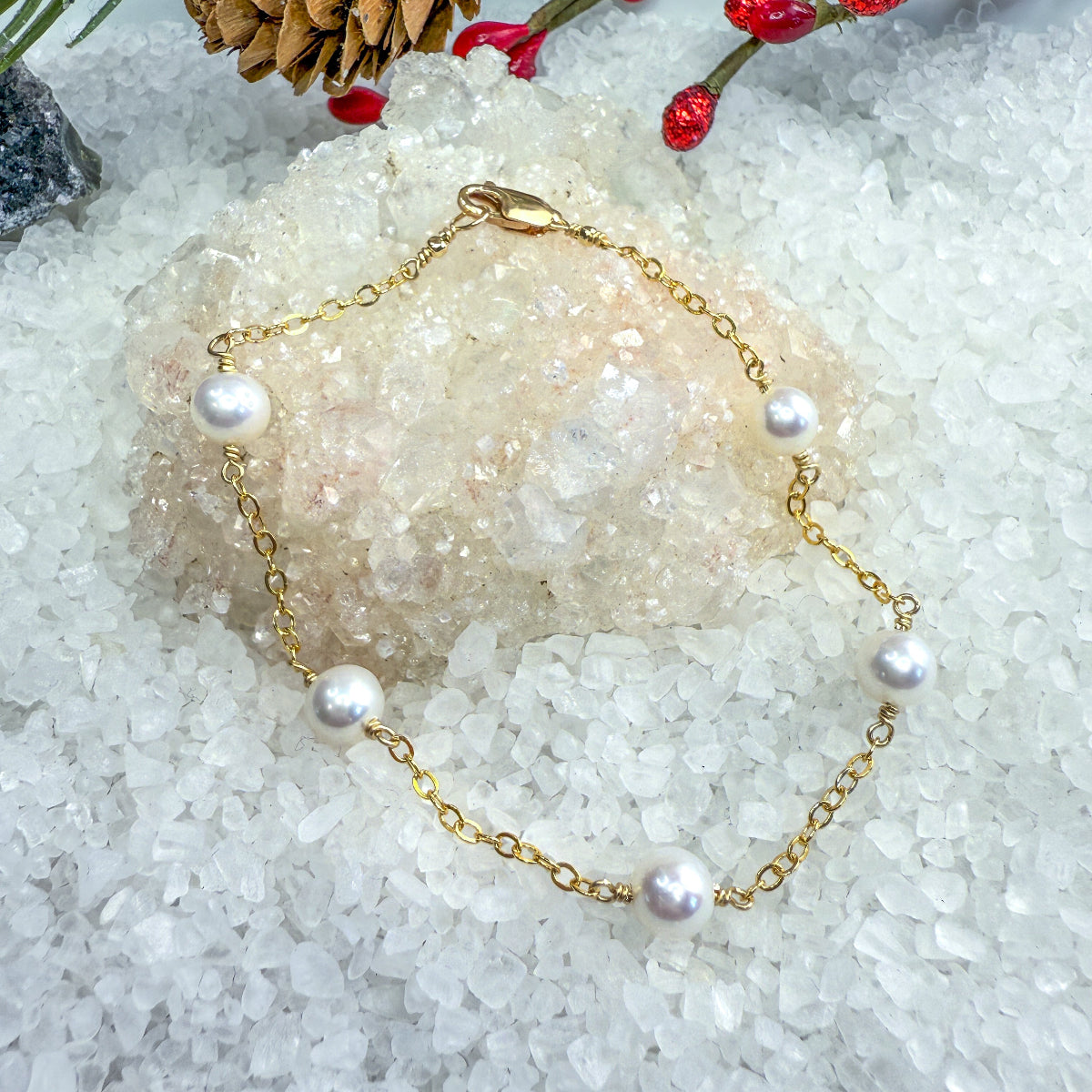 Classic Round Freshwater Pearl Bracelets