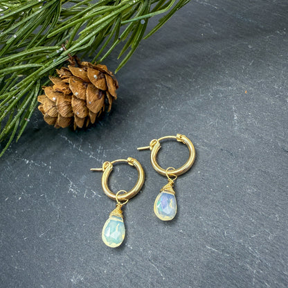 Opal Gemstone Earring Charms