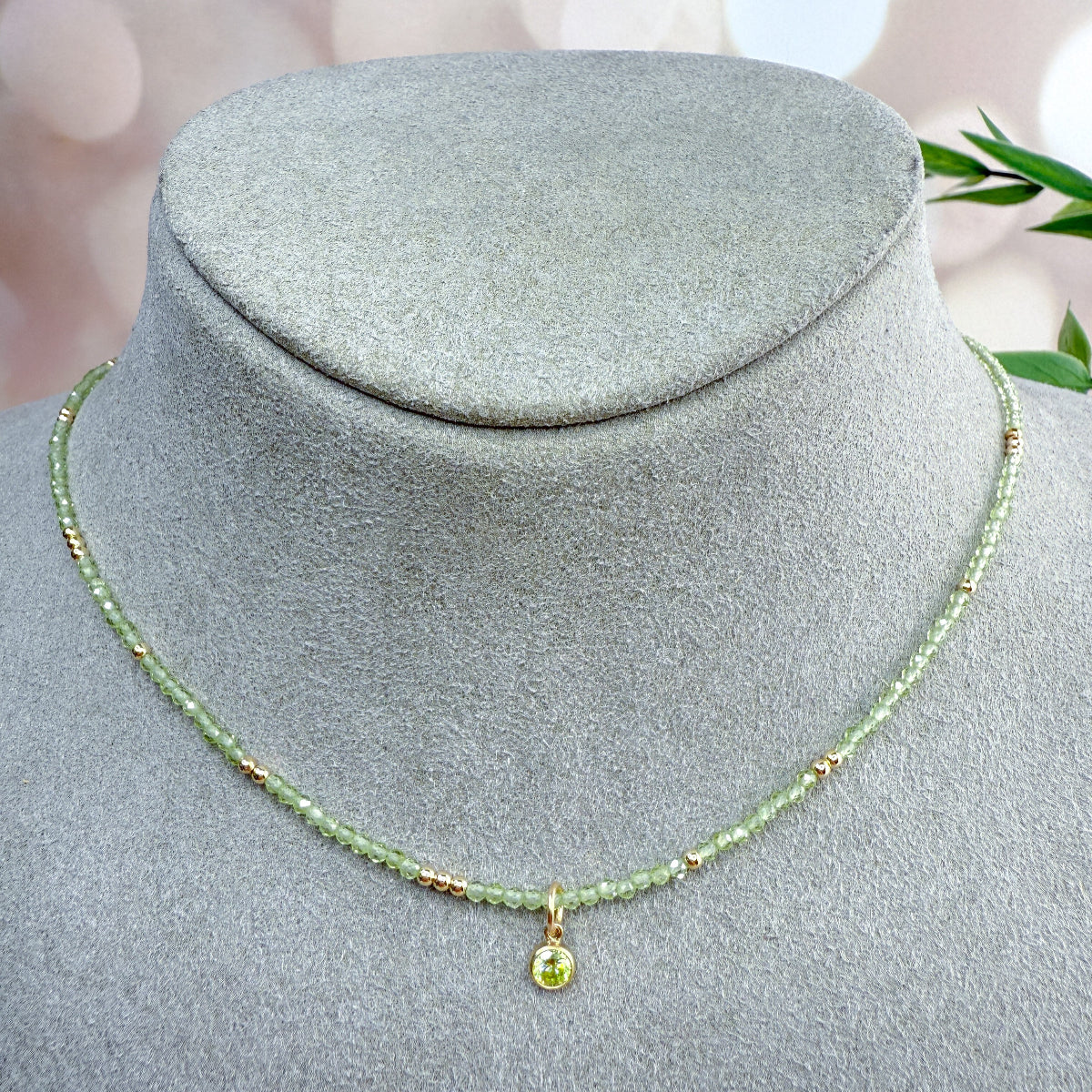 Peridot Gemstone Necklace