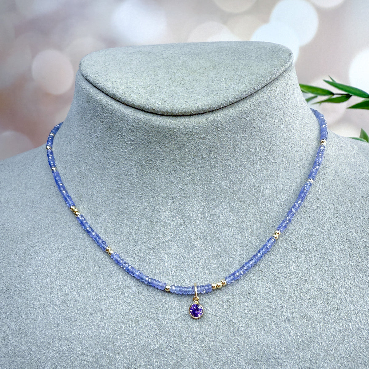 Tanzanite  Gemstone Necklace
