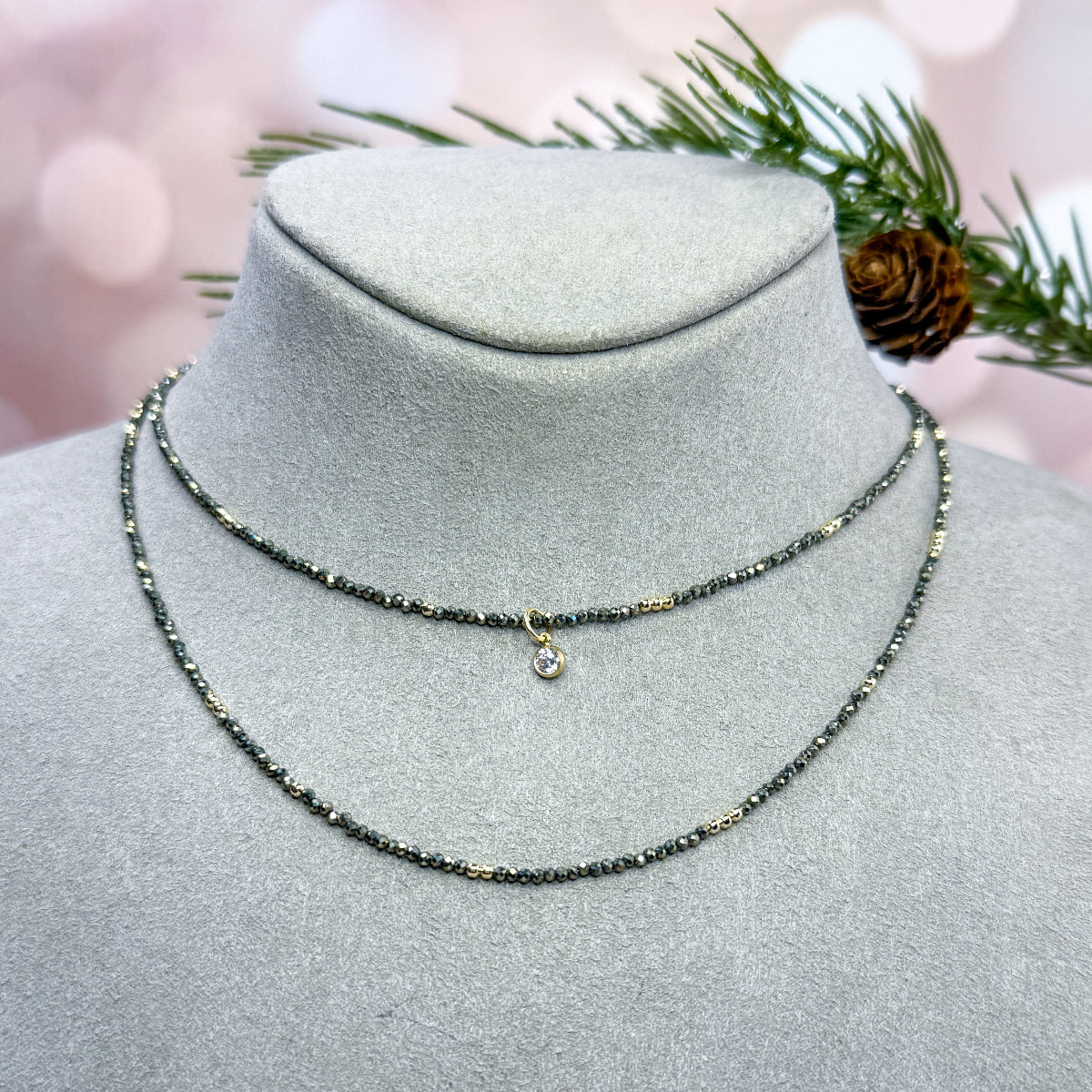 Pyrite Layering necklace