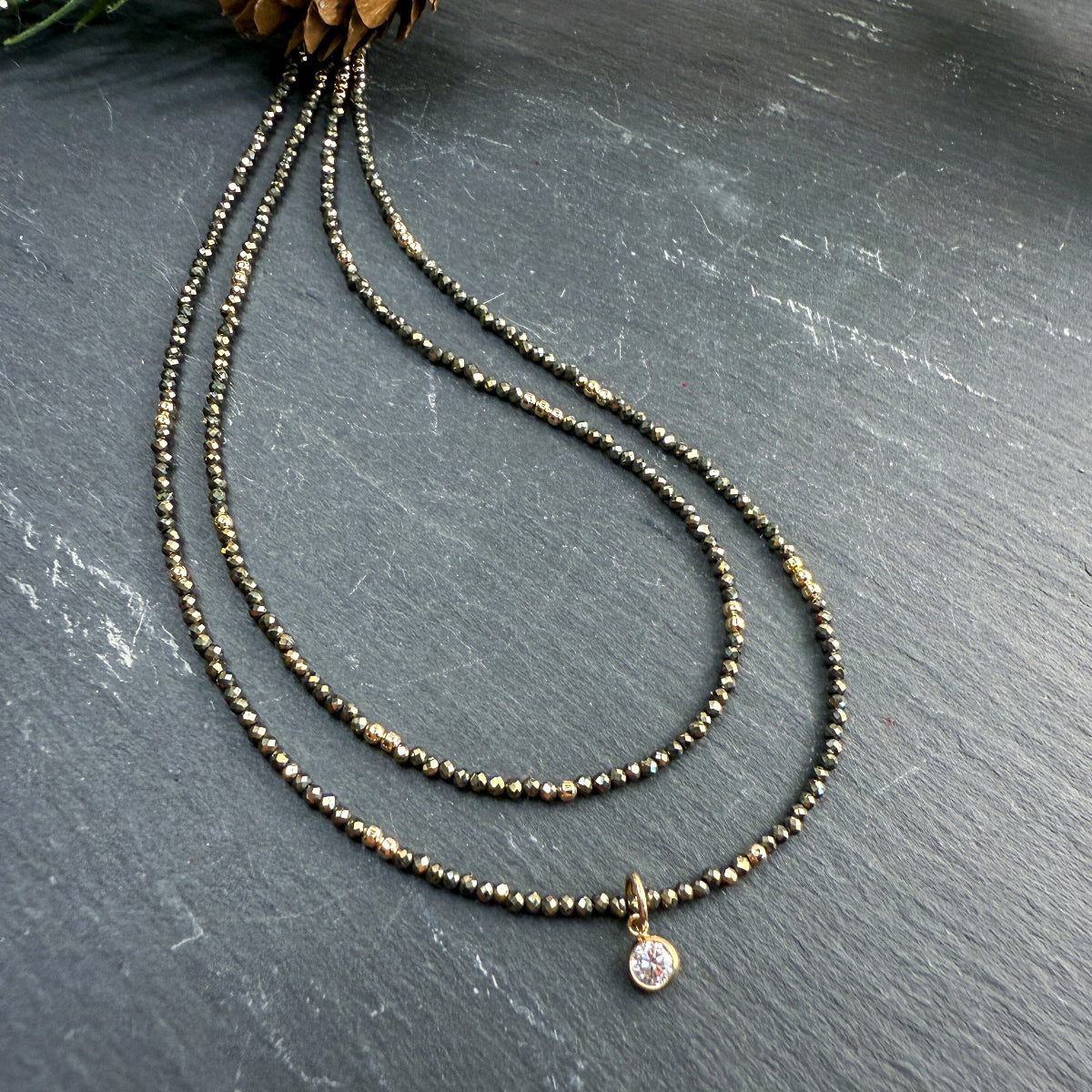 Pyrite Layering necklace