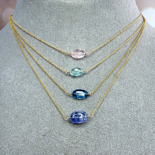 Colorful Gemstone Pendant Necklaces