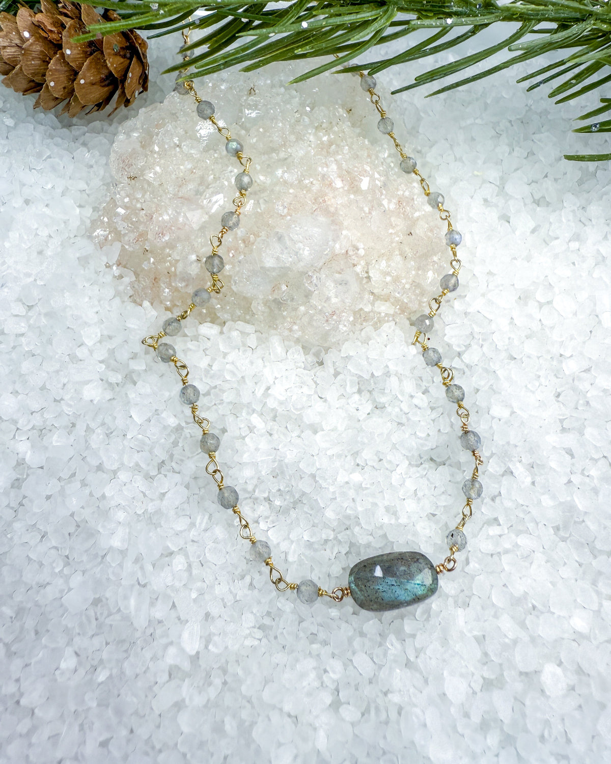 Labradorite East-West Necklace