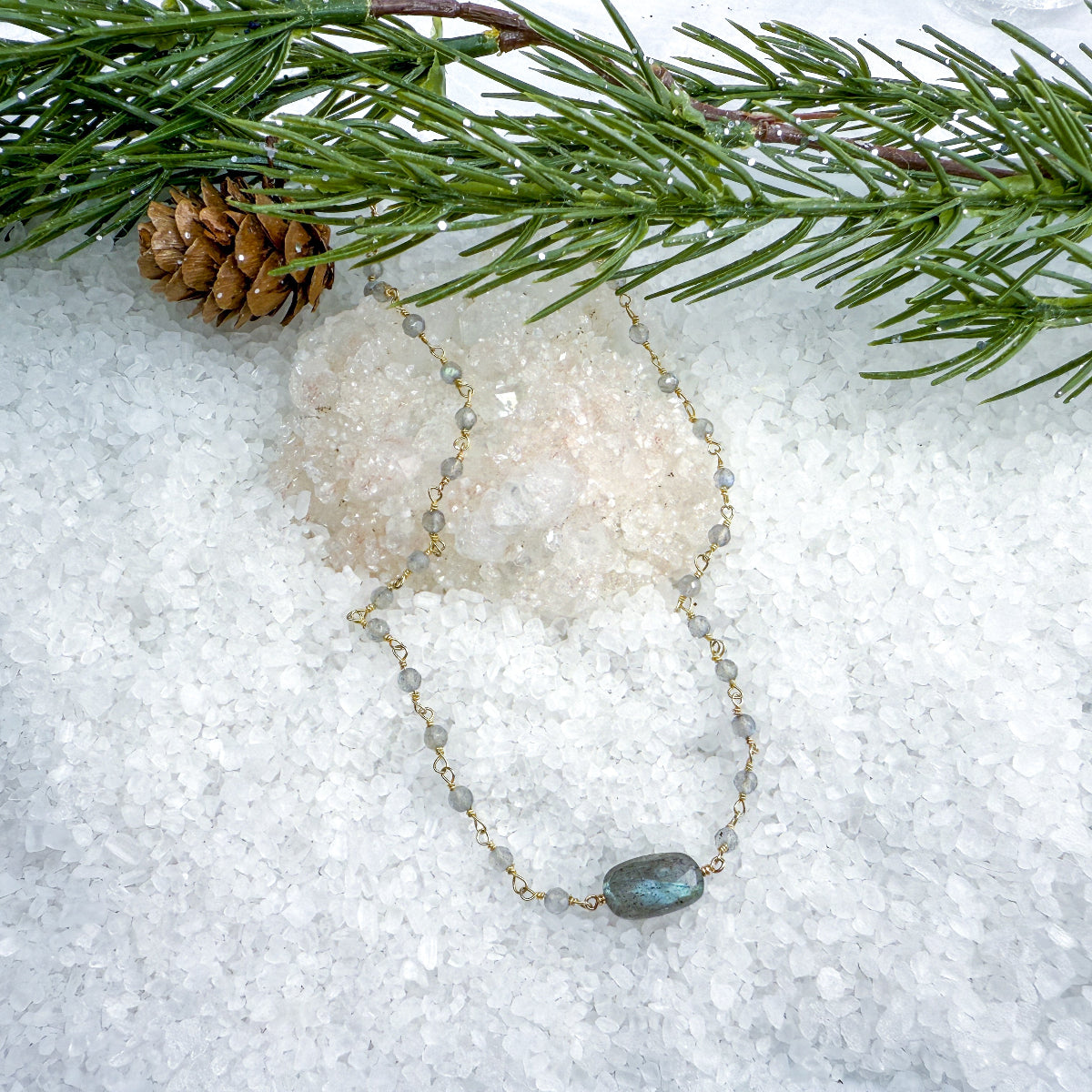 Labradorite East-West Necklace