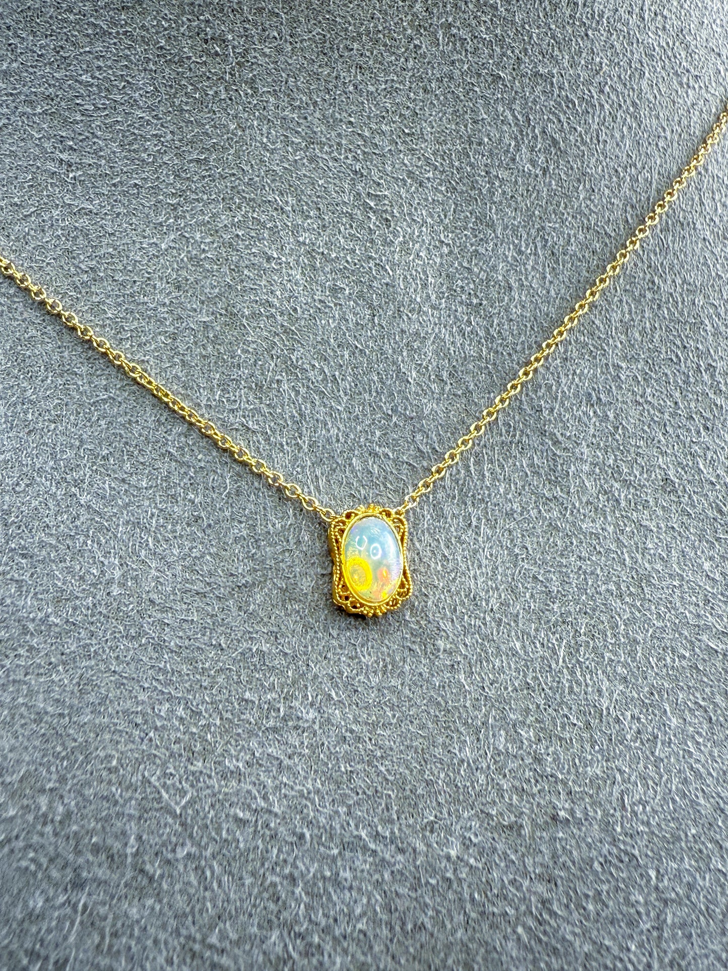 Opal Vintage-Inspired Necklace