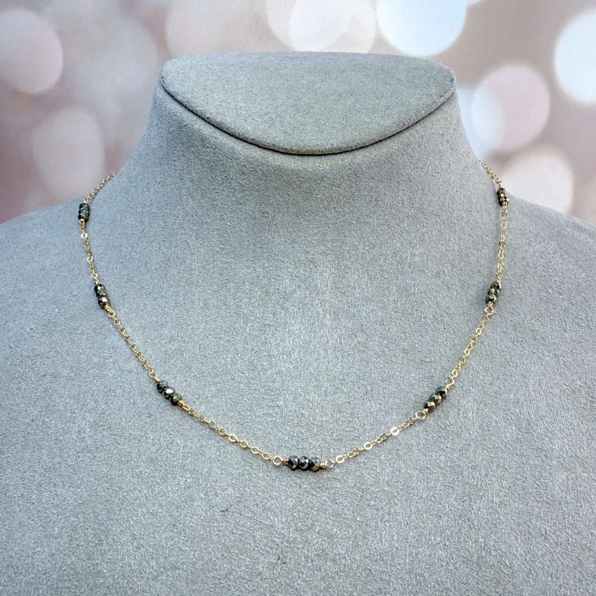 Pyrite Necklace & Bracelet gift set