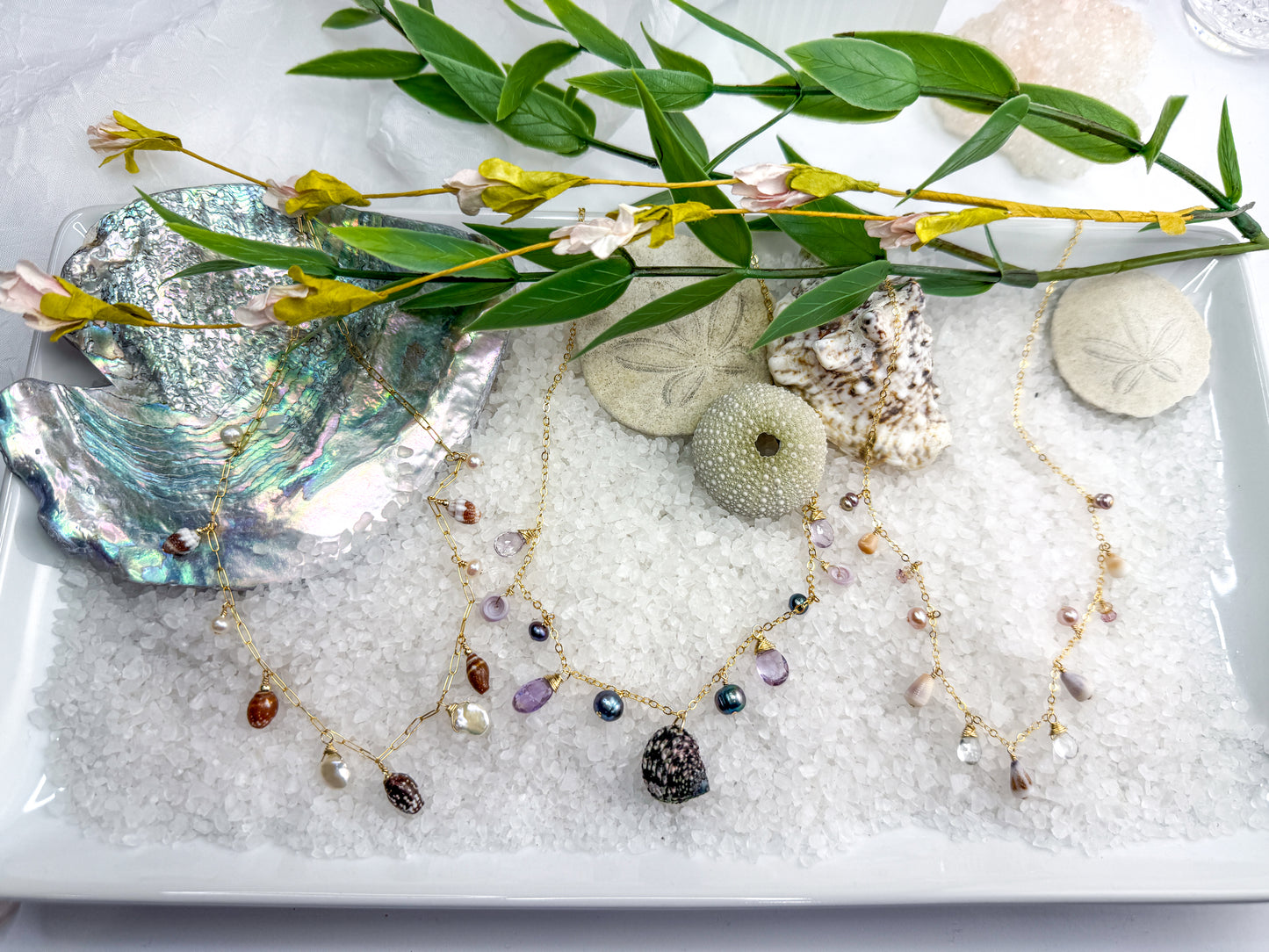 Shell necklaces