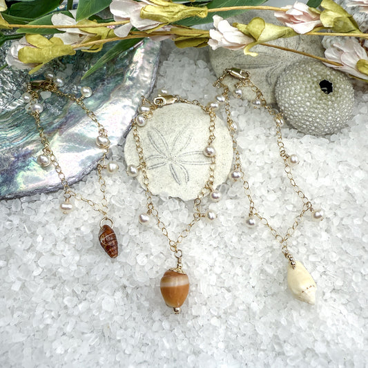 Shell & Pearl Bracelets