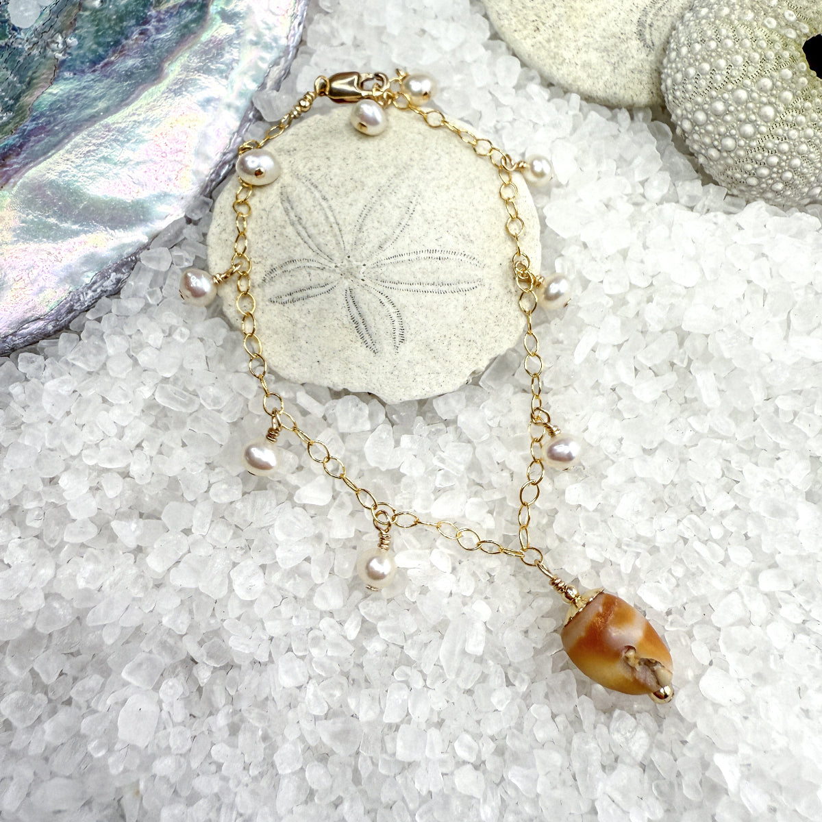 Shell & Pearl Bracelet