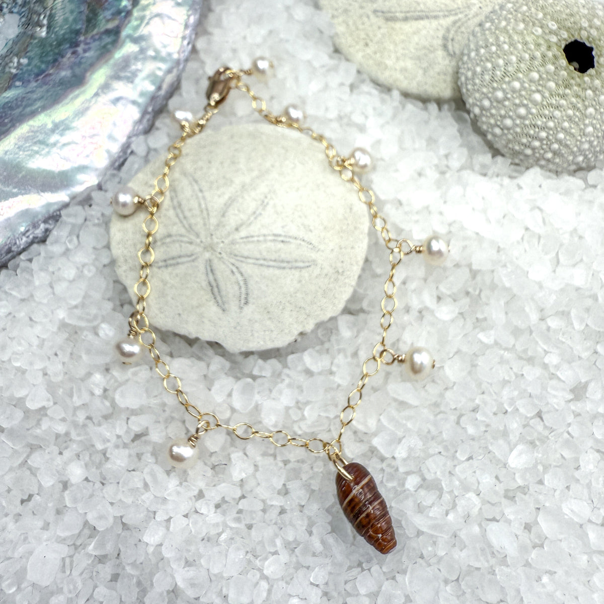 Shell & Pearl Bracelet