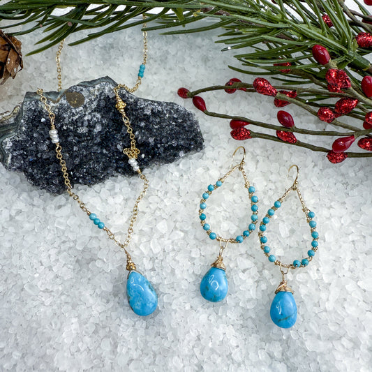 Turquoise Necklace & Earring set