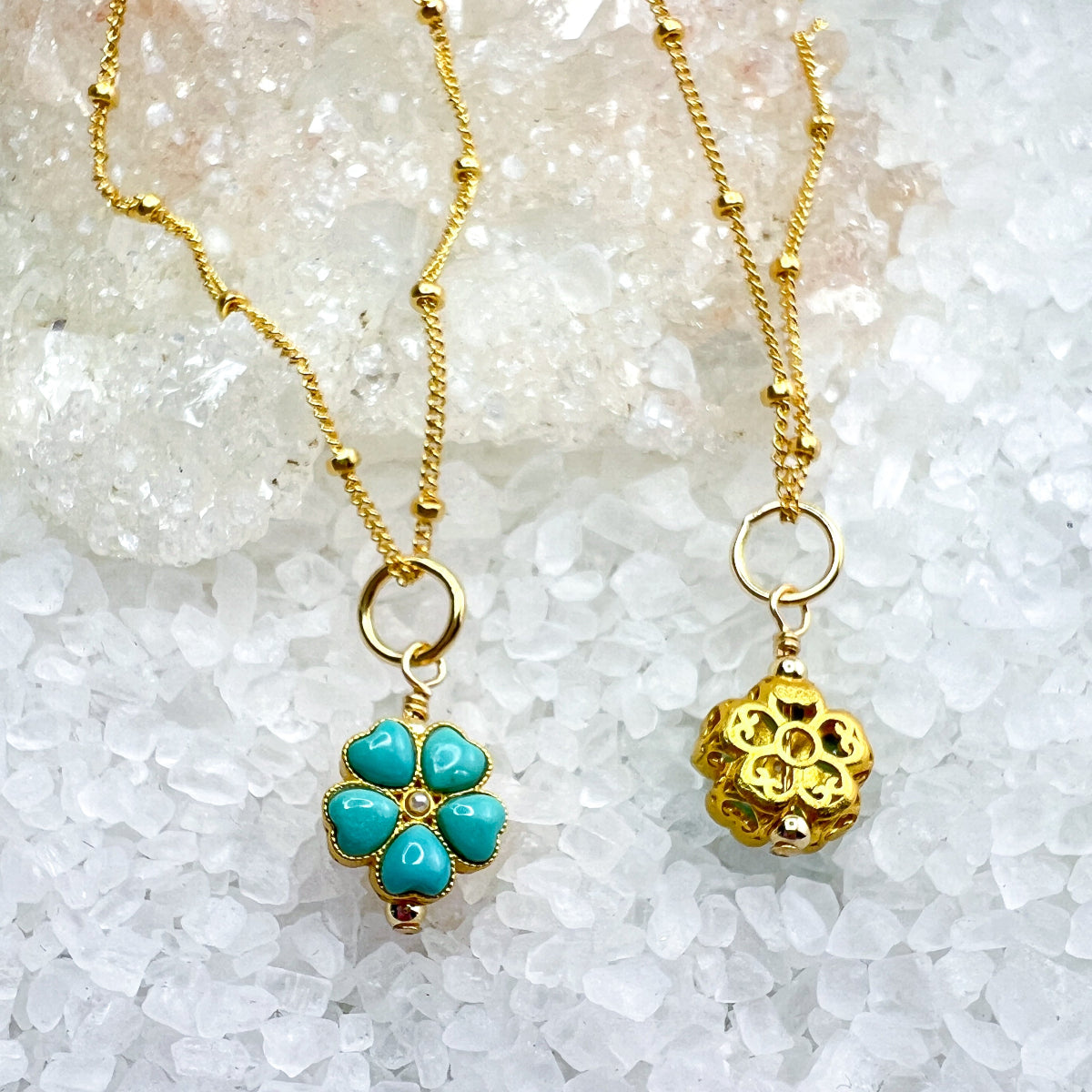 Turquoise Flower Necklace