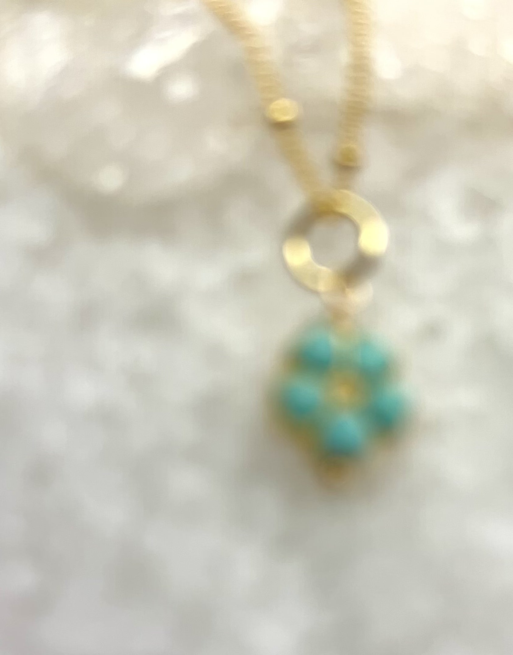 Turquoise Flower Necklace