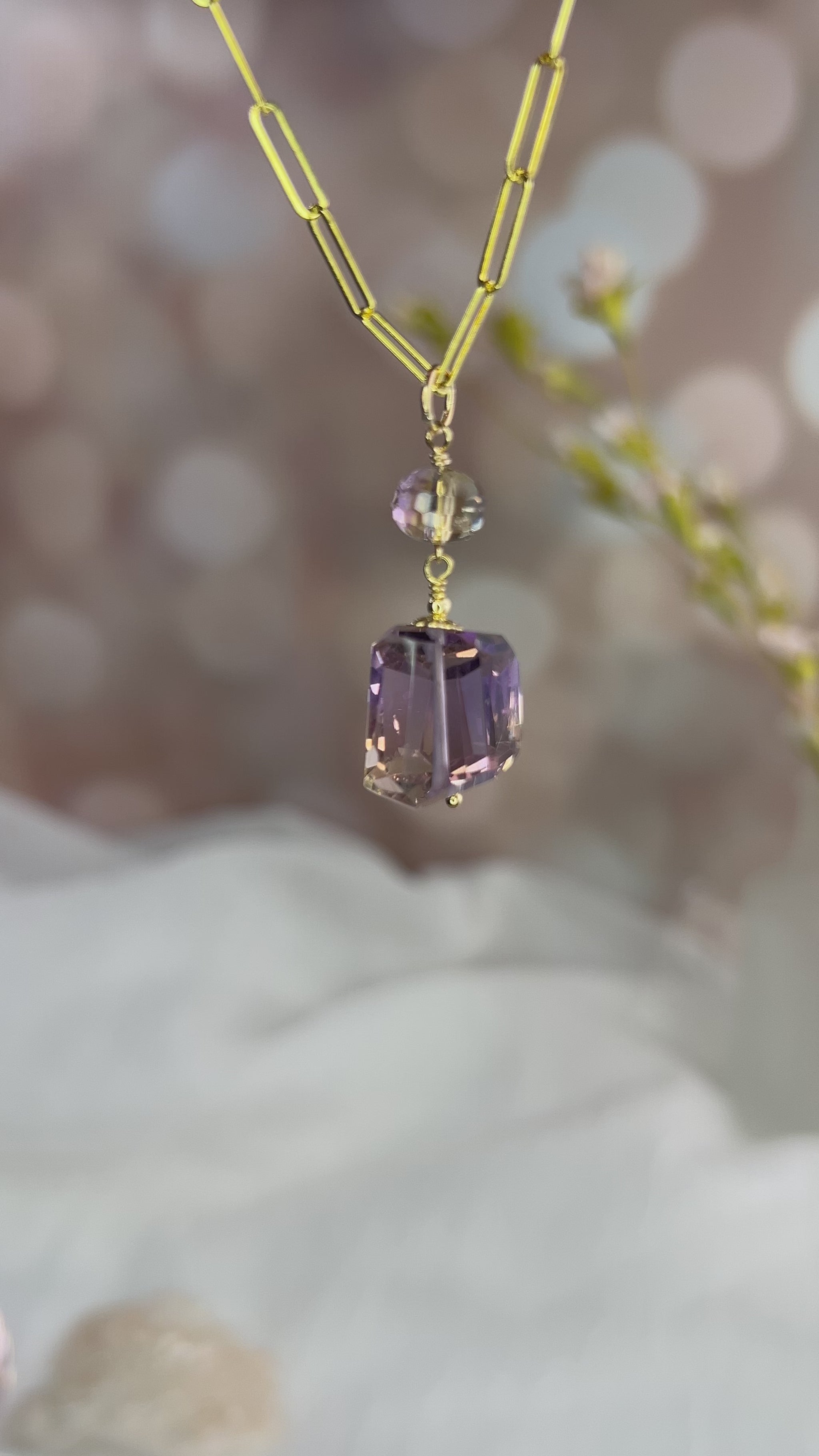 Ametrine Nugget Necklace
